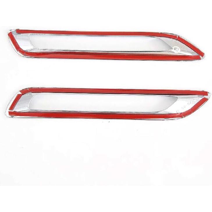 Car Accessories Fit for Toyota RAV4 2019-2024 ABS Exterior Rear Fog Light Lamp Cover Trims (Chrome) 2PCS