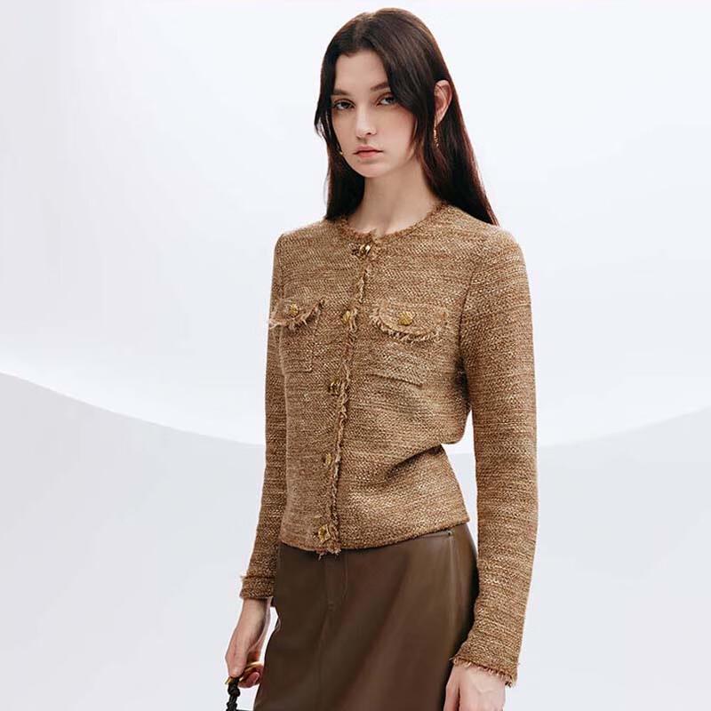 JESSIE Women s Retro Slim-Fit Round Neck Sweater XL 15867₽