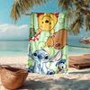 Ultra-Soft Beach Towel with Stitch Theme,Ideal for Pool - Camping, Diving - Perfect Travel Essential, Vibrant Beach Towel.