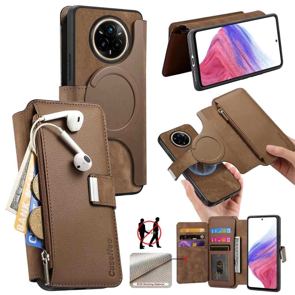 For Realme 14 Pro+ 5G Case CASENEO MW-02 Detachable Magnetic Leather Flip Phone Cover