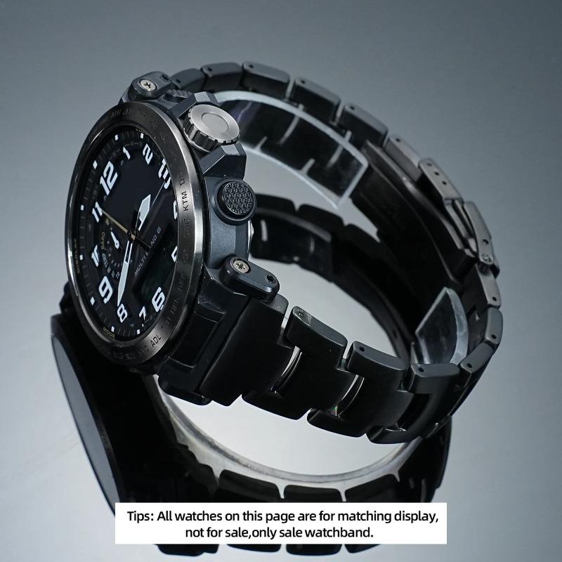Pro Casio Prorek prw-6600 prg-650 Titanový kovový řemínek k hodinkám PRW-30/50/60/70YT prw-6900/6800 Náramek Titanová slitina Řetěz k hodinkám