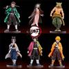 Animefigur Kamado Tanjirou Nezuko Demon Slayer Figur Actionfigurer PVC Modell Leksaker Zenitsu Figur Inosuke Kimetsu No Yaiba