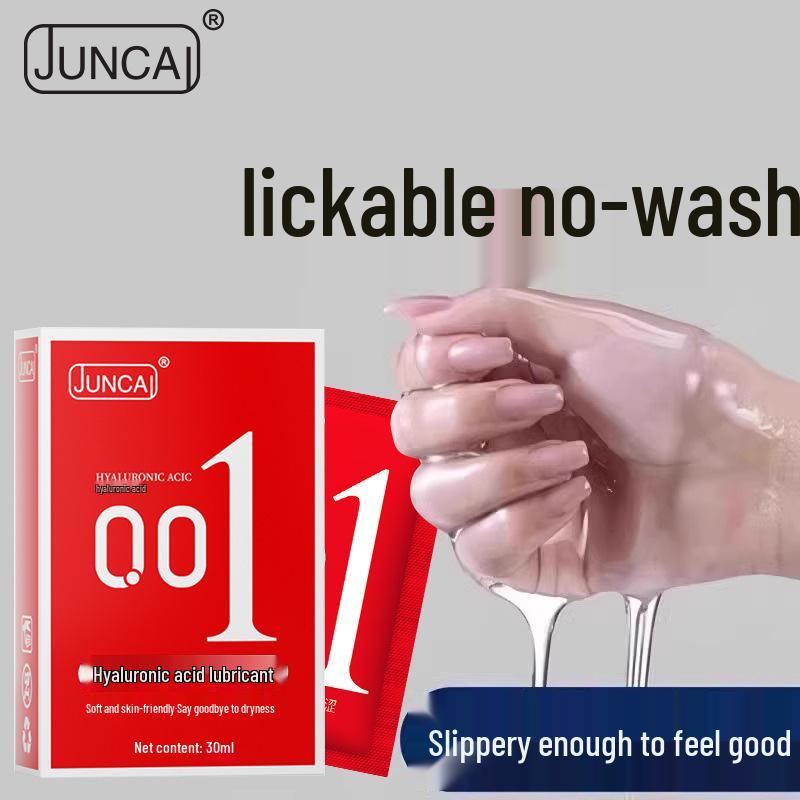 Juncai 001 Lickable Hyaluronic Acid Lubricant - No-Wash Formula for Adult Toys.