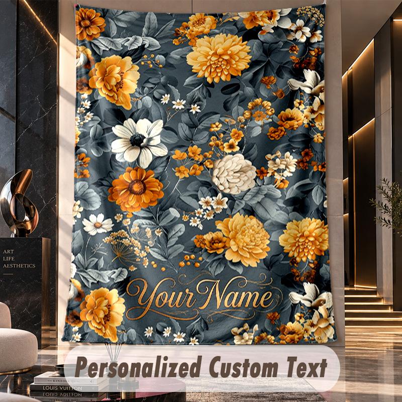 Arazzo da Parete a Tema Fantasy Autunnale Personalizzato con Testo Nome Arazzo da Appendere Personalizzato per Decorazione Camera da Letto Soggiorno