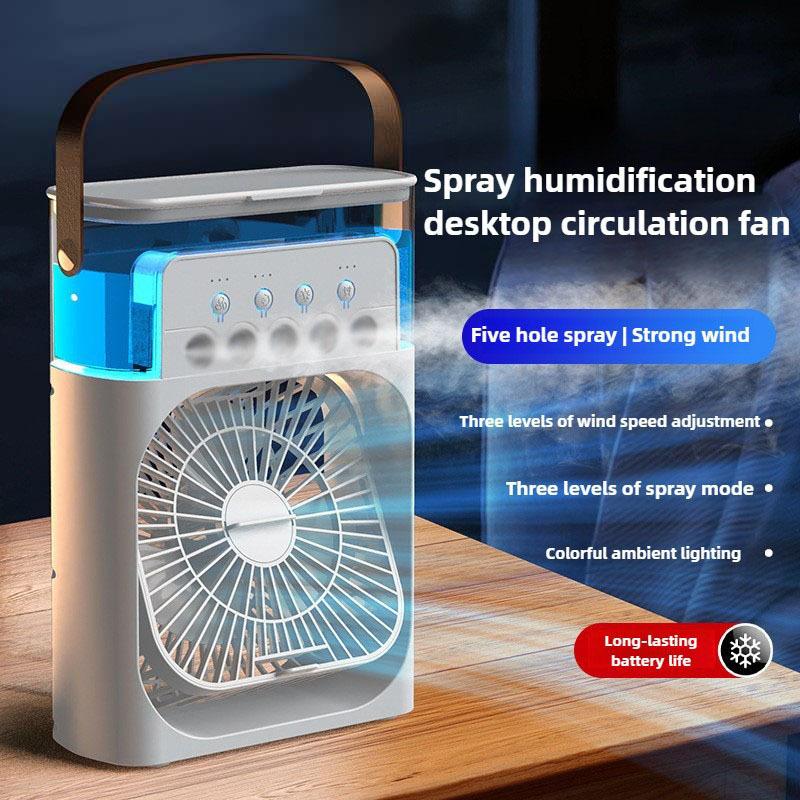 MIJIA 3-in-1 Portable Humidifying Fan Air Conditioner With LED Night Light Household Small Air cooler Office Adjustable