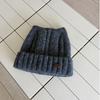 Cat Ear Ribbed Knitted Beanie Polyester Winter Warm Hat Soft Stretchy Beanie Hat  Cold Weather