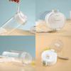 Water bottle unprinted flat replacement plastic water cup high value male and female students simple accompanying cup outdoor with tea compartment