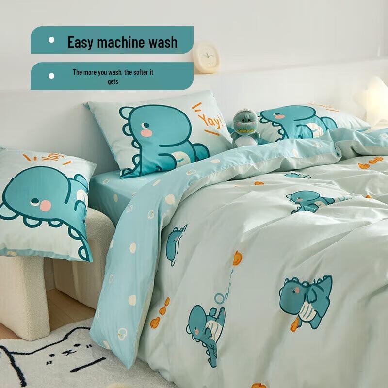 

Dohia 1.8m All-Cotton 4-Piece Cartoon Bedding Set