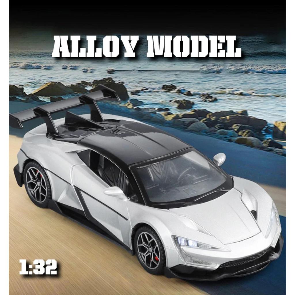 Simulation 1/32 BYD YANGWANG - U9 Alloy Car Model, Game Vehicle Birthday Gift with Sound and Light Children's Toy Car Boy