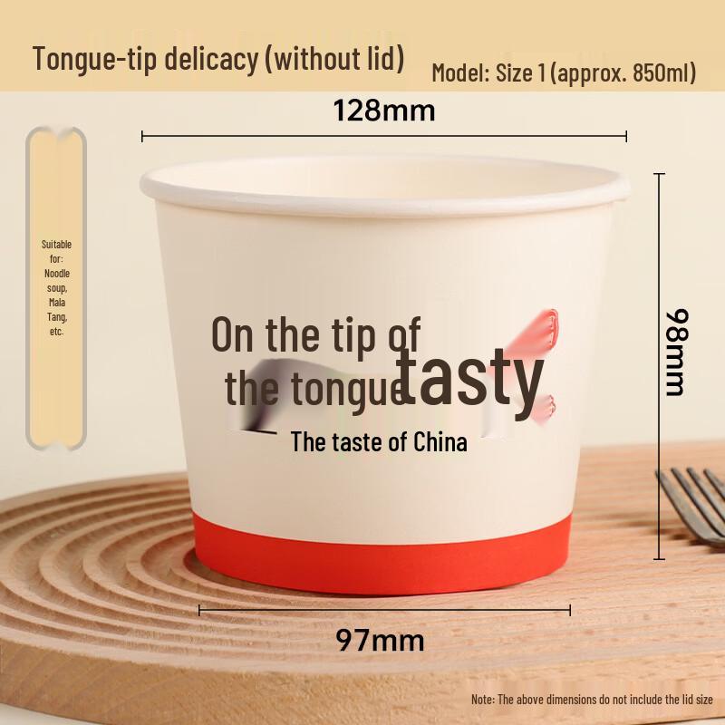 Lantuan Disposable Paper Takeaway Bowls