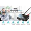 2-in-1-Bluetooth-Sender/Empfänger für Fernseher, Laptop, Stereoanlage, Kopfhörer, Lautsprecher, Cinch-/AUX-Kabel, AptX HD und AptX LL, 10 Stunden Wiedergabezeit