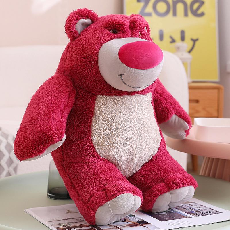 Strawberry Scented Large Plush Bear Hugging Pillow Doll for Kids