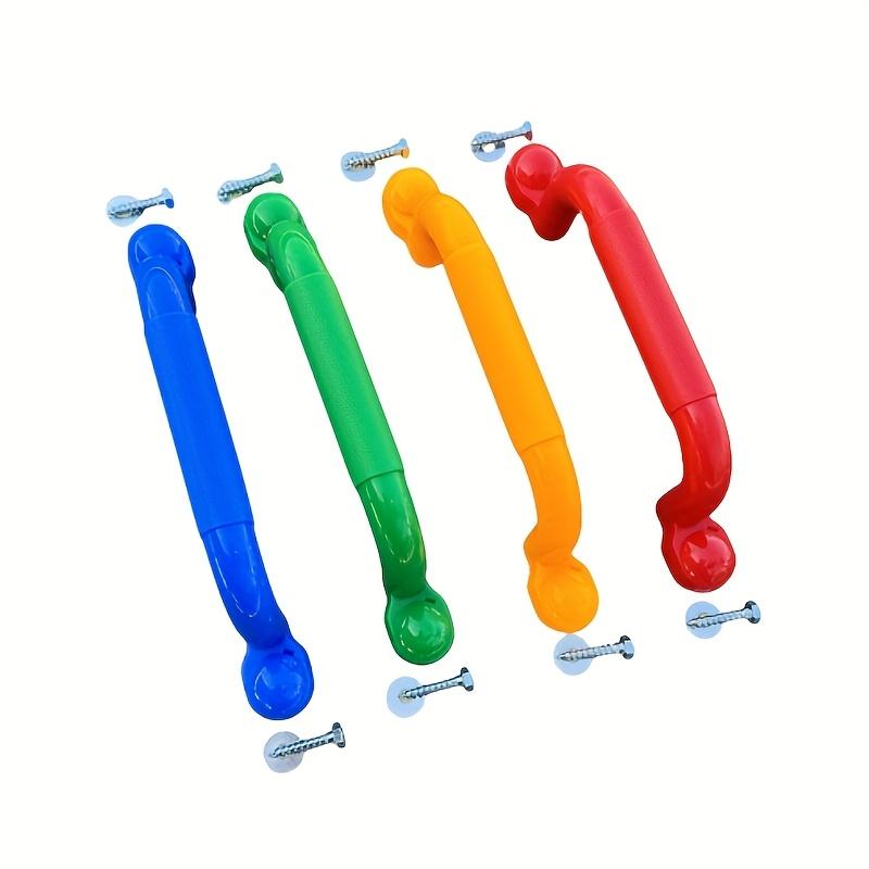 

4 шт. Разноцветные зацепы для скалолазания - Прочные легкие пластиковые ручки для скалолазания для игр в помещении/на открытом воздухе, смешанные цвета