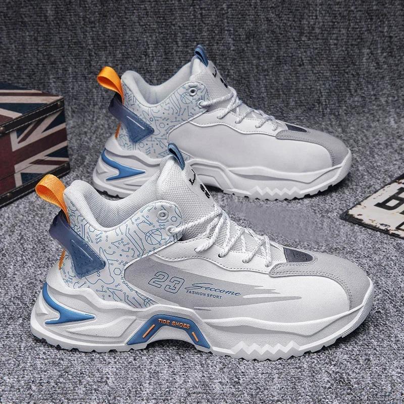 Mode Herr Bekväma Tennis Träning Herrskor Robotformad Sko Nya Casual Skor Herr Sneakers Utomhus Promenadskor