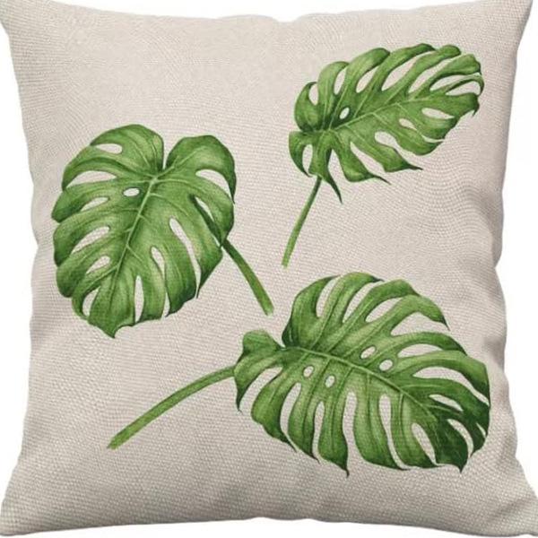 Pastoral Plants and Flowers Pillowcases Lavender Daisy Printed Linen Pillows Home Office