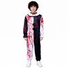 Halloween Costume Pennywise Black White Clown Cosplay Party Outfit Adult Scary Joker Suit