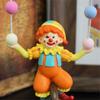 Funny Acrobatic Clown Figurine with Colorful Ball Resins Art Piece Stable Base Design For Bookshelves Or Desk