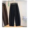 DIMANAF 2025 Autumn Winter Women Plus Size Pants Bottoms Thick Flocking Casual Lady Long Pants Oversized Loose
