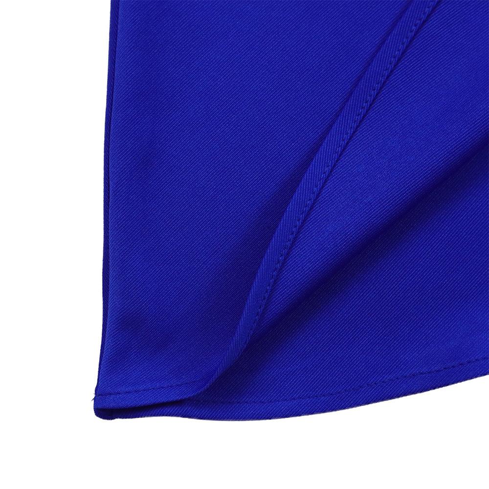 IHUASU Belt Summer Women's Dress with Flared Sleeves Solid Color Plus-size V-Neck High Waist Dress