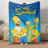 1Pc Simpsons Family Adventure Blanket Soft And Comfortable Casual Warm Camping Travel Christmas Halloween Gift M921939