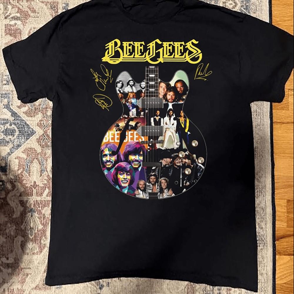 

New Bee Gees band guitar Gift For Fans Unisex S-5XL Shirt OS160 Unisex T-Shirt M