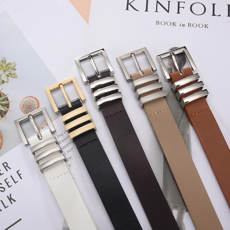 Fashionable Versatile Women's Pu Leather Belt For Chic Denim Dresses In 2023
