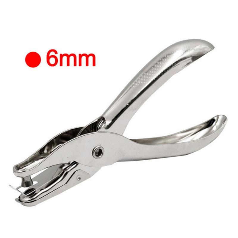 Single Hole Punching Pliers with a Diameter of 6mm, Metal Punching Machine with One Hand Grip