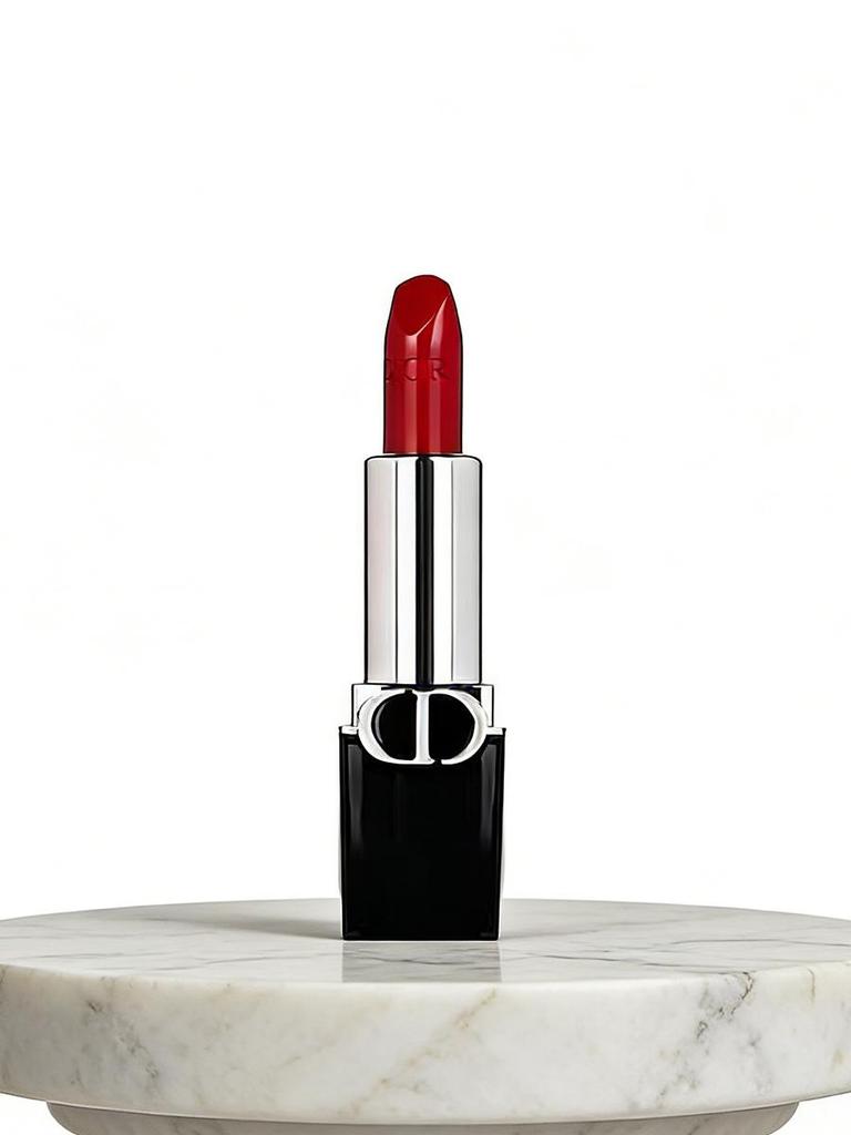 Dior Rossetto Rouge Dior 720 1,5 g Mini | Finish Satinato Rosso-Marrone Pasta di Fagioli Morbida | Perfetto per l'Uso Quotidiano e gli Appuntamenti