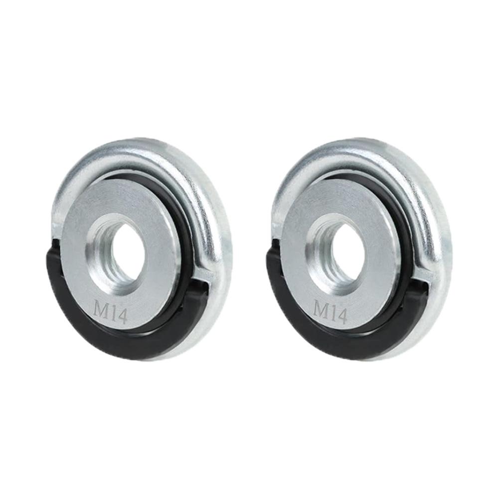 2PCS M 14 Quick Release Nut Clamp Angle Grinder Nuts Suitable For Angle Grinder Replacment Lock Nuts Accessories