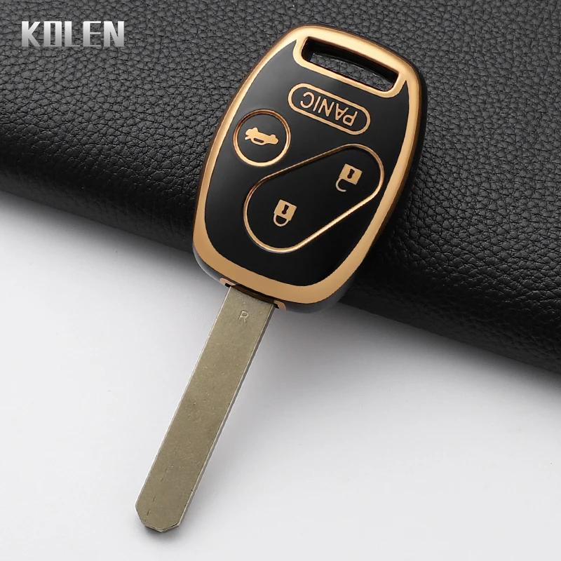 

For Honda Civic Accord Vii Crv Frv Insight Shuttle Stream Jazz Fashion Tpu Car Key Case Cover Protected Keychain Shell Fob Bag