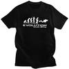 Custom Evolution Of Scuba Diving T Shirt for Men Pure Cotton Tshirt Casual Tee Funny Underwater Dive Diver Gift Tshirt Slim Fit