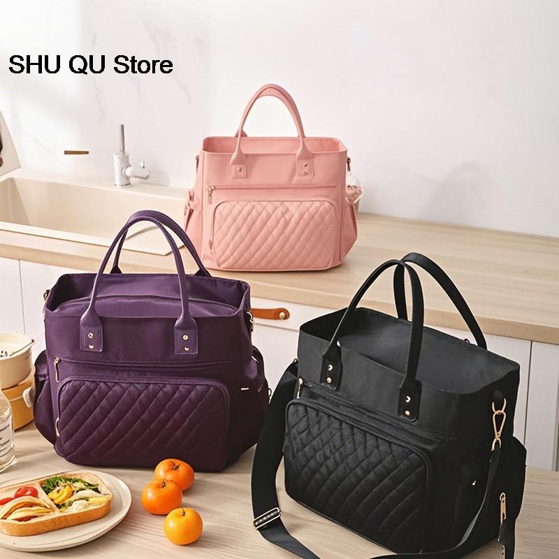 Large Capacity Travel Picnic Handheld Storage Bag Waterproof Leaky Proof Wear Resistant Crossbody Multi Functional Mommy Bag