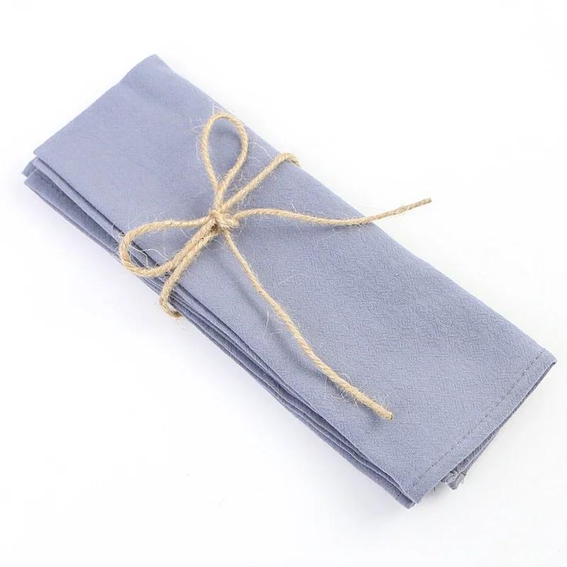 12PC Dinner Cloth Napkins 30X45CM Soft Cotton Napkin Washable Hemmed Edges for Wedding Baby Shower Birthday Christmas Decoration
