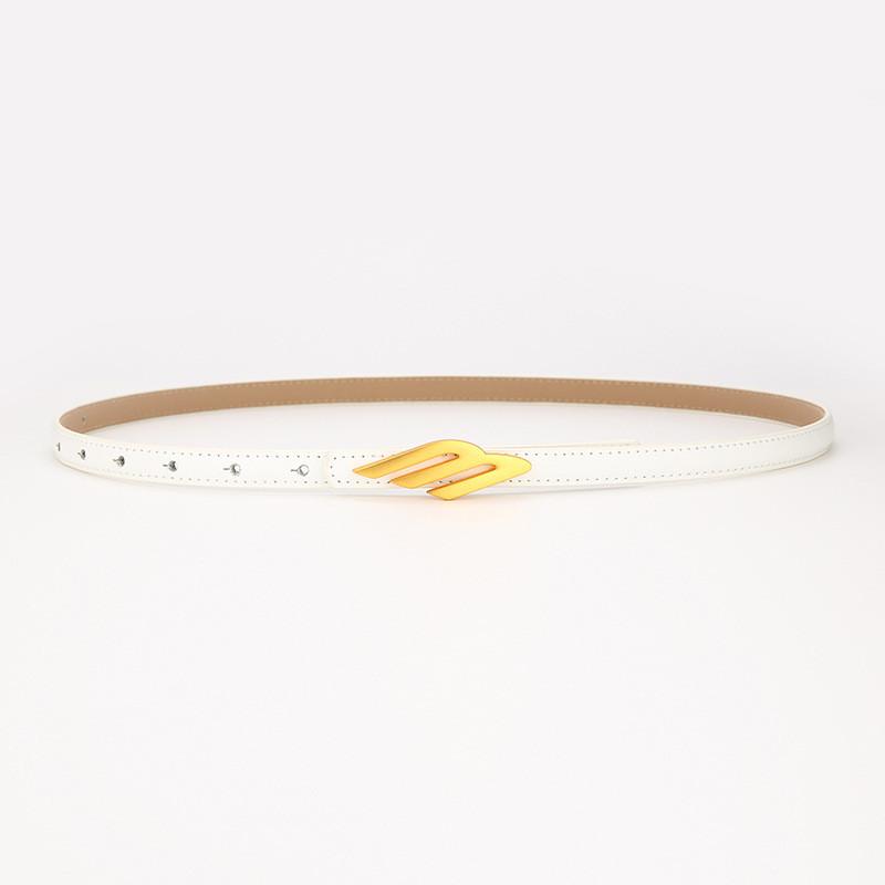 Ladies Leather Belt For Women Fashion Casual Waist Belt With Smooth Buckle For Daily Wear