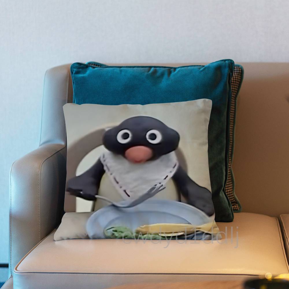 PPINGU Pingu Cute Pillow Case Cover Square Sofa With For Pattern Comfortable Cushion suitable Of Room