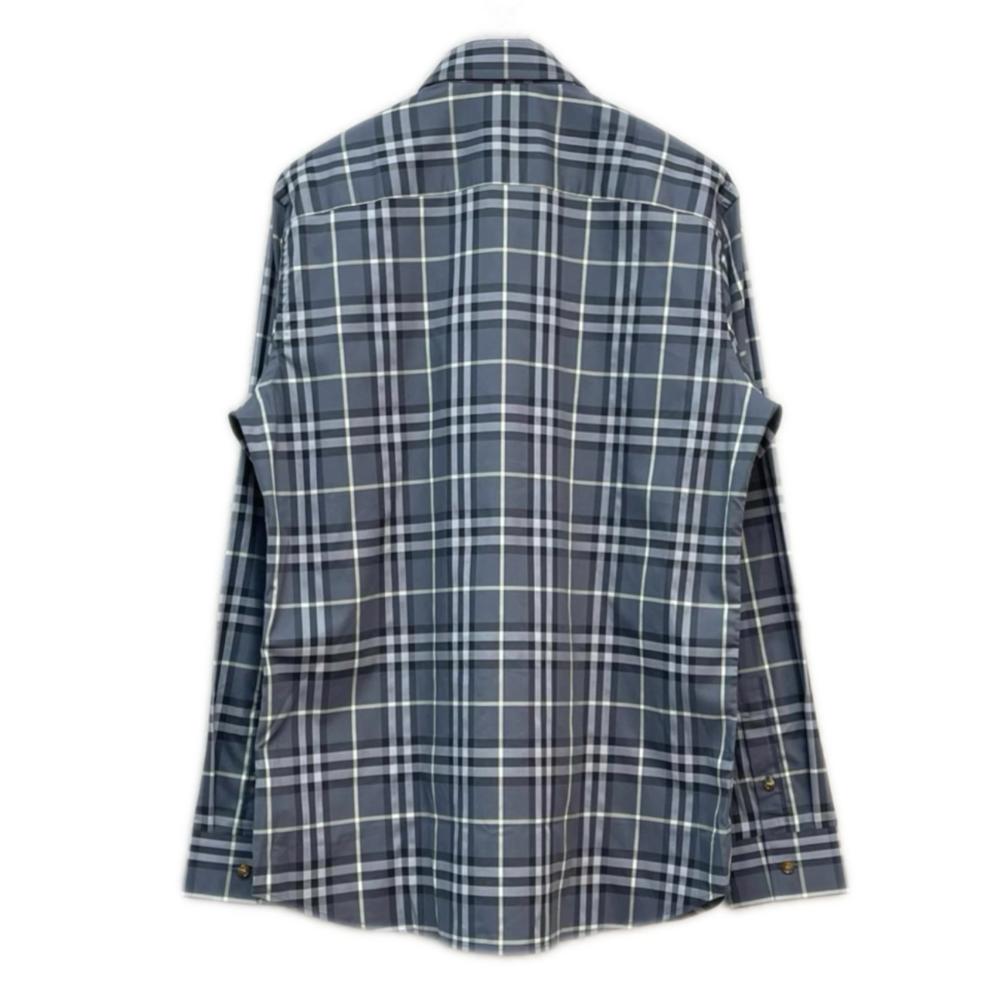 Burberry Shirts Men's Gray Lapel Moderate 80842971