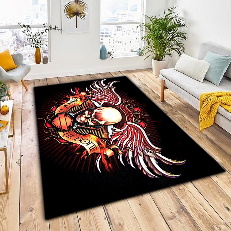 Gang Motorcycle enthusiasts Hells Angels Motorcycle Club carpet is suitable for living room and bedroom doormats office balcony decorative carpet V8