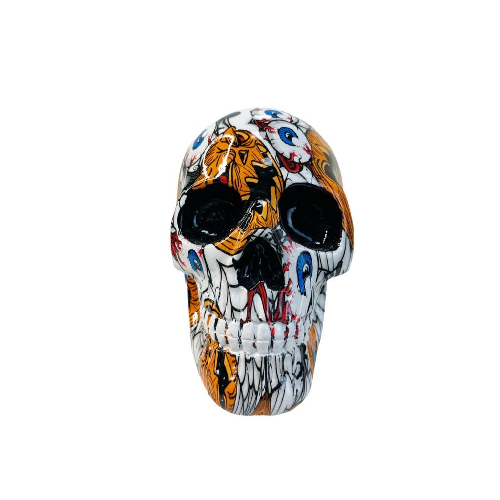 Latest Halloween Transfer Skull Top Ornaments Ghost Festival Halloween Party Decorations Resin Craft Ornaments Durable