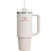 STANLEY H2.0 Vacuum Quencher, 0.88L, Rose Quartz 2.0, Insulates, Durable, with Straw, Perfect for Summer, Outdoor Activities, Dishwasher Safe, Warrant