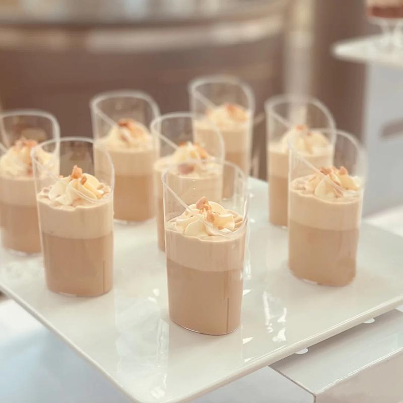 10pcs Transparent Dessert  Mini Cups,Mousse Pudding Cups, Perfect for Wedding Birthday Festival Party Dessert Decoration