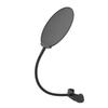 Microphone Pop Filter Foldable Microphone Anti Spray Mesh Mic Dual Layered Wind Pop Screen With A Flexible 360 Degrees