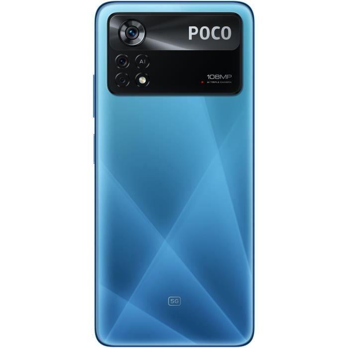 Smartphone Xiaomi Poco X4 Pro 256 Go Bleu - Écran AMOLED 120 Hz - 108 MP+8 MP+2 MP - Android 11