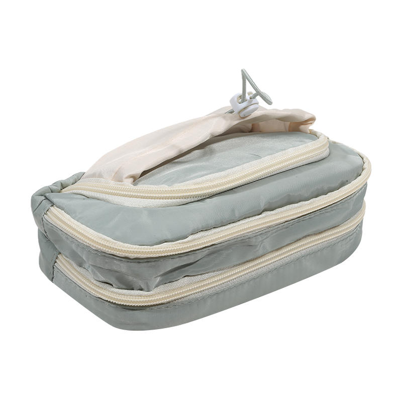 Large Capacity 3 Layered Pencil Bags Kawaii Front Pocket Pencil Pouch School Stationery Gifts Creative Pencil Case