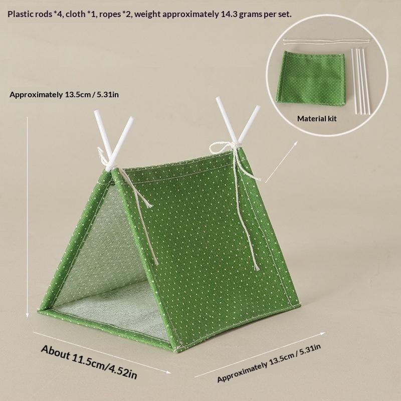 1:12 Scale Camping Tent Model Decoration Simulated Outdoor Tent Ornament Ob11 Doll Doll Small Tent Photo Props