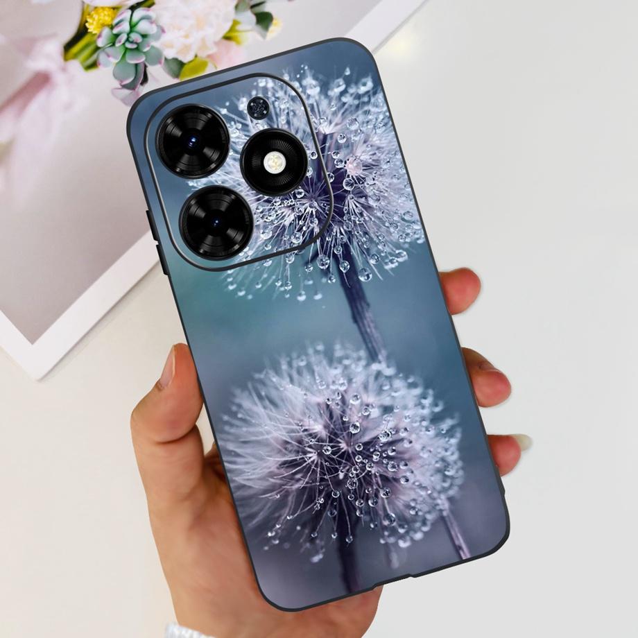 For Tecno Spark Go 2024 Cover Case Ultra Slim Soft TPU Bumper Shell On Infinix Hot 40i Hot 40 Pro Hot40 Fundas Painting Cartoon