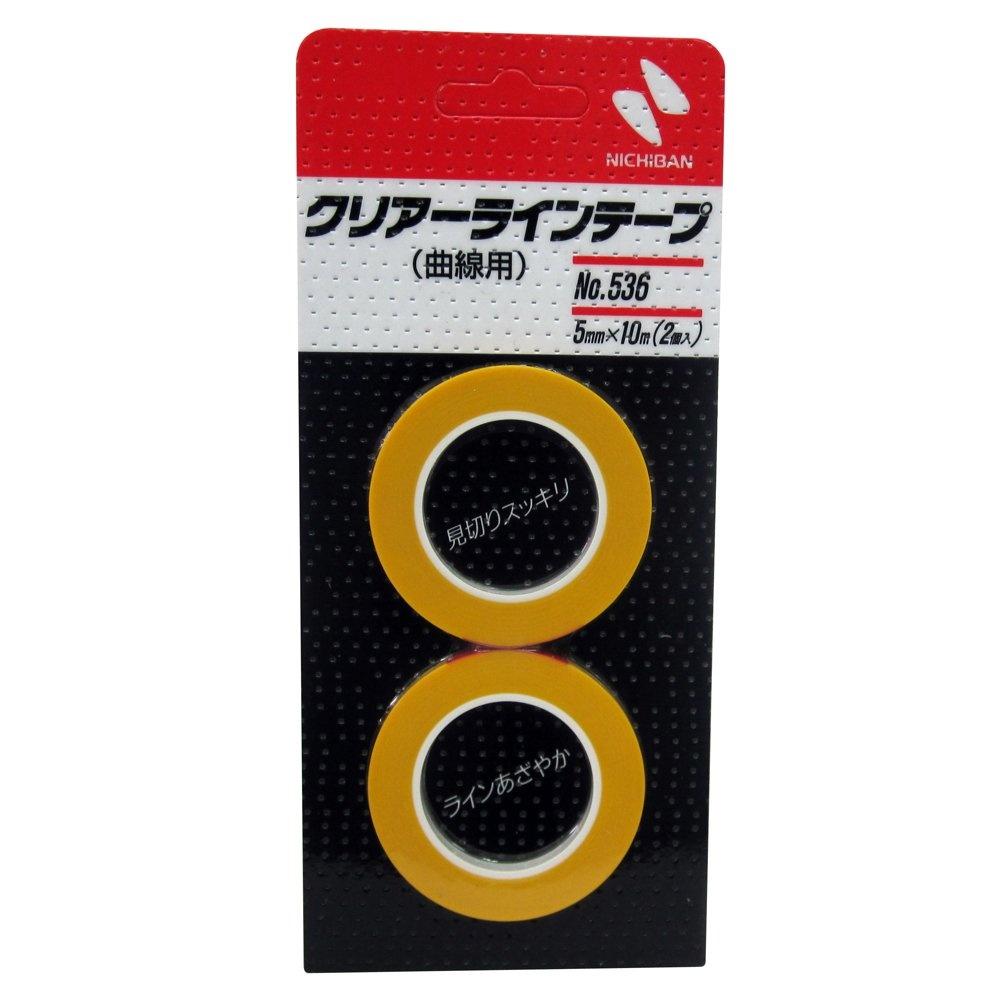 Nichiban Clear Line Tape (for curves) Width 5mm x Length 10m No.536