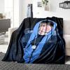 Young Man Hoodie Blanket Soft Throw Blanket For Home Bedroom Bed Sofa Travel Office Solid Christmas Blanket