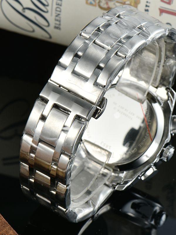 Men's Business Watch with Metal Bracelet Quartz Wristwatch