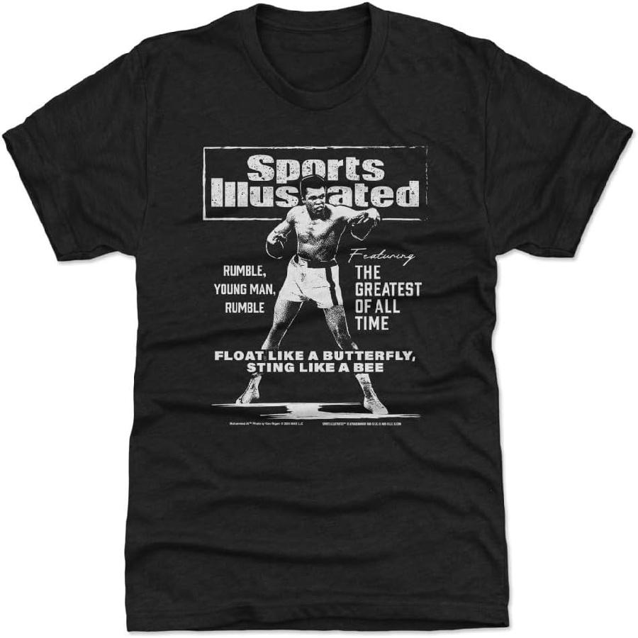 500 LEVEL Мужская футболка премиум-класса - Мухаммед Али Sports Illustrated Моно XXXXXL чёрный