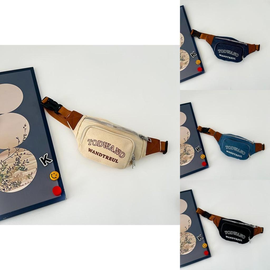 Trendy Children's Canvas Crossbody Bag For Boys And Girls In Stylish Colors